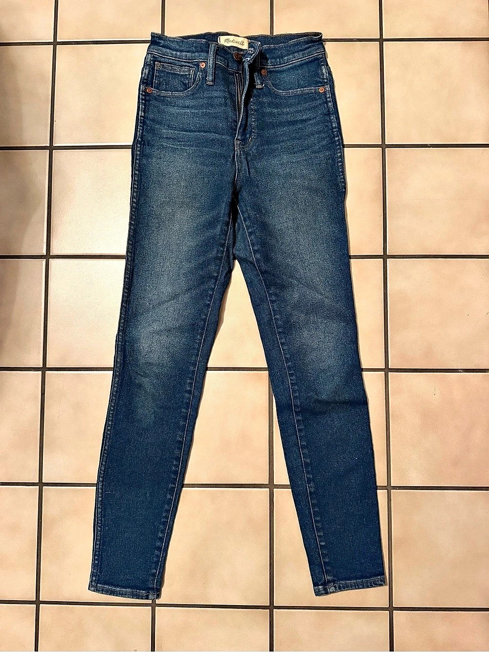 Madewell 10" High-Rise Skinny Jeans Blue Waist 26